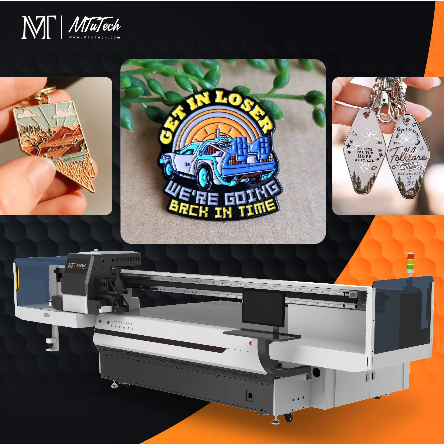 High Speed MT Large Format UV Flat Bed Printer 2513 Used for Rigid Substrates Printing