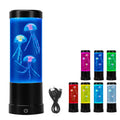 Hot Sale Color-Changing Night Light Remote Control Excellent LED Jellyfish Lava Lamp for Gift