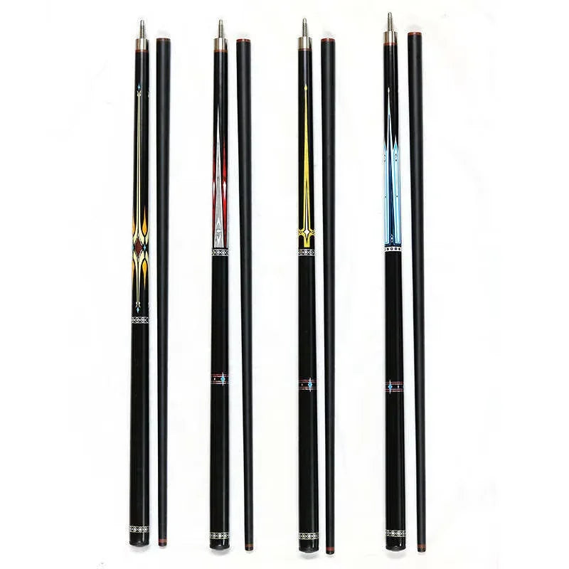 New Wholesale Carbon Fiber Glass  Pool Cue 1/2-PC 12mm Tip 57Inch Length Random Color Delivery Snooker & Billiard Cues for Sale