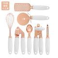 7 Pcs Kitchen Gadget Set Heat Resistant Peeler Garlic Press Cutter Scoop Cheese Grater  Kitchenware Accessories