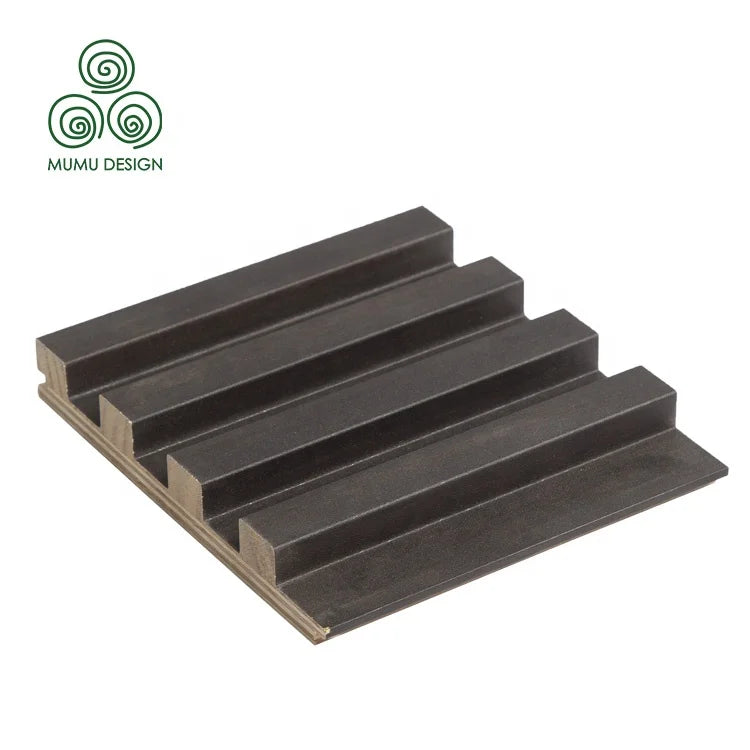 3D Interior Home Decoration  Design Decor Vertical Slat Wall Cladding Brick Fluted Wood Panel