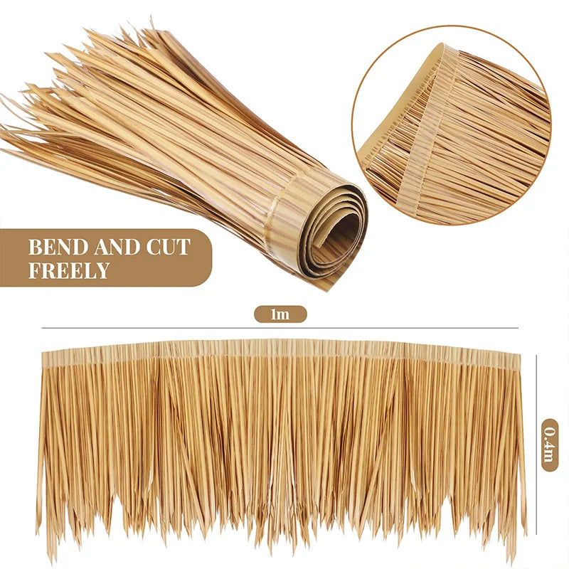 Contemporary High Quality Thatch Materials Straw Roofing Thatching Artificial Synthetic Palapa Roof