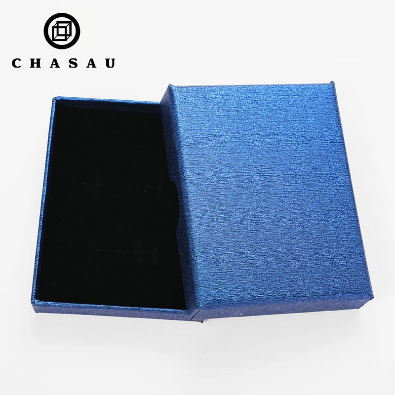Jewelry Blue Packaging Boxes Can Be Customized Ring Luxury Bracelet Jewelry Custom Chain Necklaces Without Logo Packing