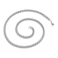 New Men's and Women's Stainless Steel Flower Basket Chain Necklace Simple Fashion Design Factory Wholesale