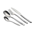 Luxury Reusable Silver Modern Stainless Steel 18/10 Stocked Complete Dinnerware Set for Restaurants