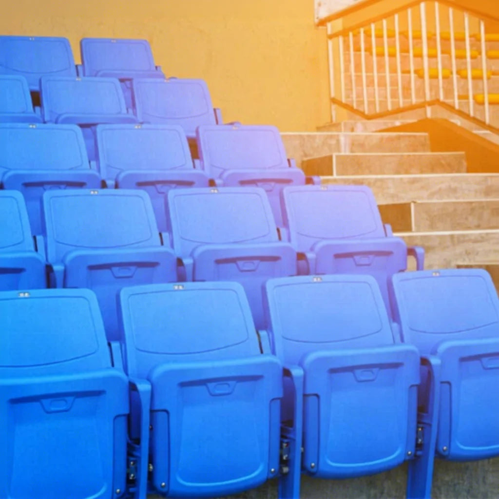 Blue Padded Stadium Seat Bleacher Seats for Sale