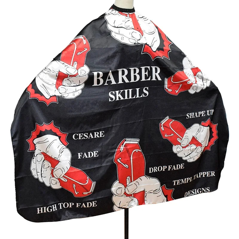 Wholesale Custom Logo Hairdressing Salon Barber Accessories Shawl Hair Dye Cutting Shampoo Hair Cape