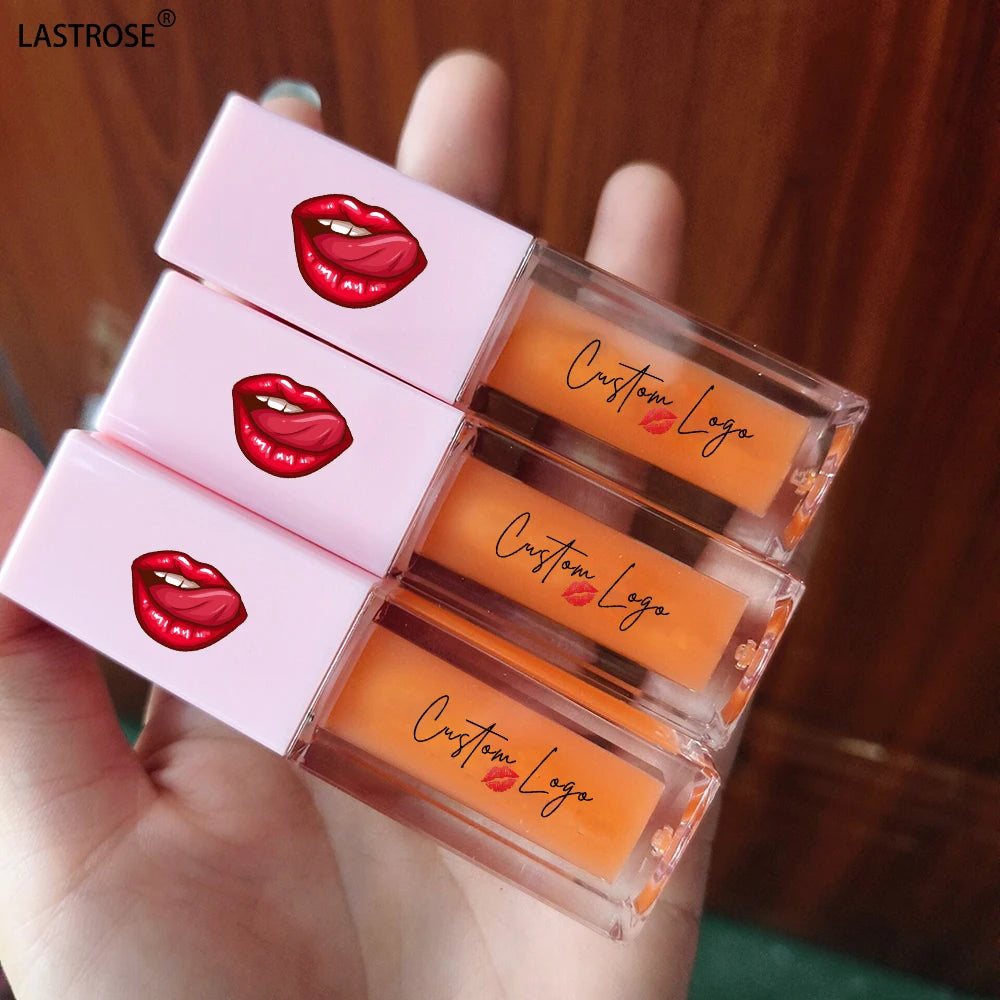 Private Label Color Changing Lip Oil clear Glossy Vegan Lip Gloss Fruit Flavor Moisturizing Lip Oil