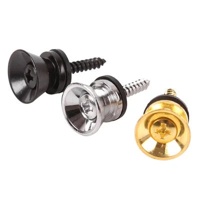 Cheap Price Guitar Accessories Metal Gold Silver Black Non-slip Guitar Strap Locks Button