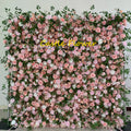 Wedding Party Artificial Rose Flower Wall Backdrop Roll up 3d 5d Wedding Wall Flower 8ft X 8ft White Flower Wall Panel