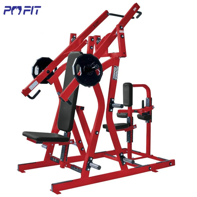 Gym Fitness Arm Exercise Plate Loaded Chest Press Strength Training Back Exercise Equipment Wide Chest Press