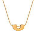 Maillard Accessories Refined Grace Snake Chain Lock Head Pendant Necklace 316L Clavicle Chain Titanium Steel Accessories