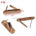23*7mm Blank Oval Handbag Purse Tag Nameplate Metal Bag Clothes Label Tag