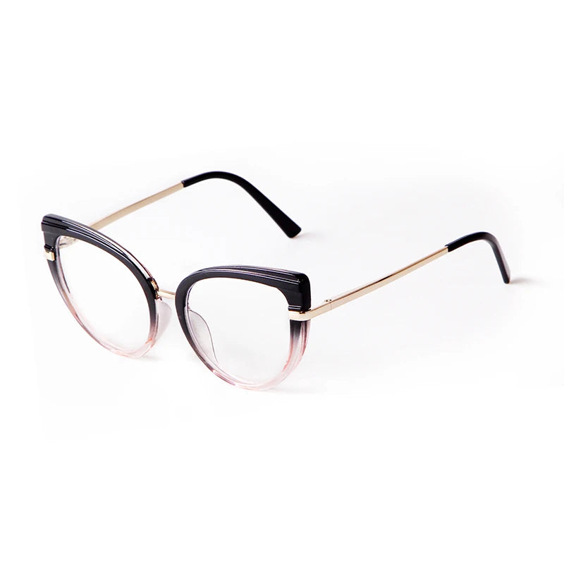PSTY4130D Spring Hinge Metal Legs Optical Eyeglasses Blue Ray Block Fashion Anti Blue Light Glasses Women