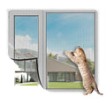 Adjustable Modern Magnetic Window Screen Replacement DIY Fiberglass PVC Mesh Insect/Mosquito Resistant Customizable Windows