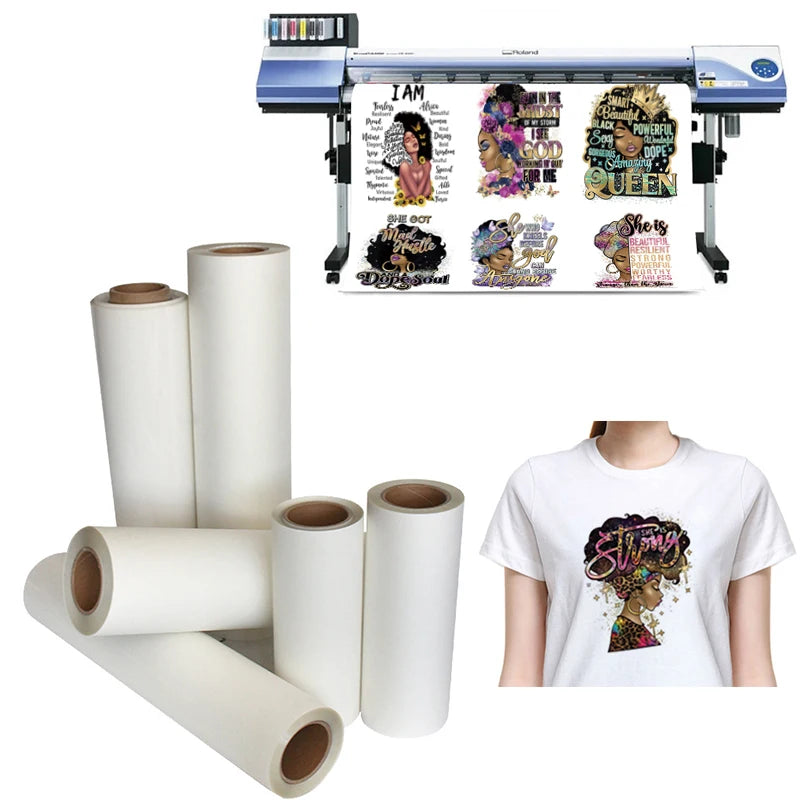 Heat Transfer Paper Reflective Flock HTV Heat Transfer Vinyl Sheets Rolls for Clothing Dtf Film