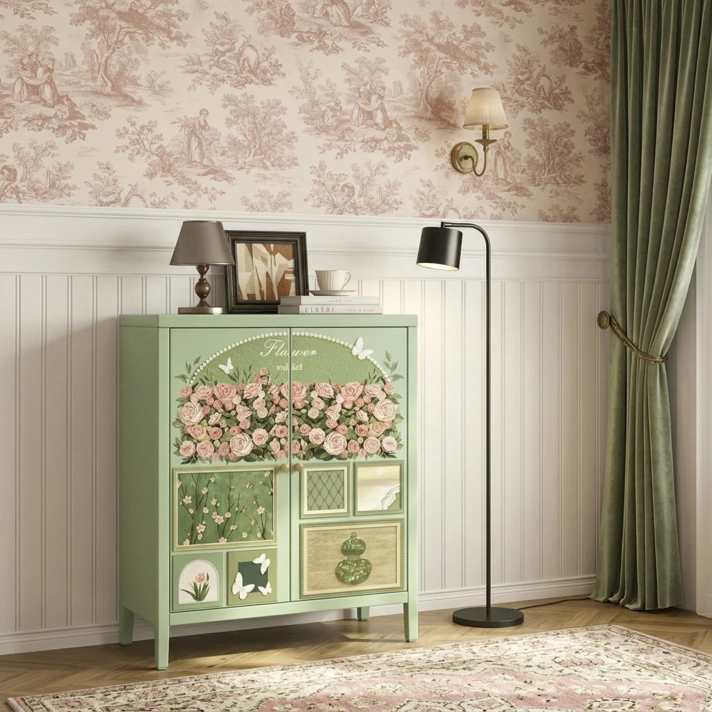 Nordic Style Modern Home bar Entrance Hallway Storage Foyer Buffet Metal Iron Sideboard Iron Cabinet Living Room Knocked-down