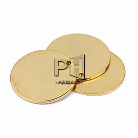 Stainless Steel Real Gold Plated Metal Bracelets Pendants Blank Stamping Tags for DIY Charms Jewelry Makings Wholesale