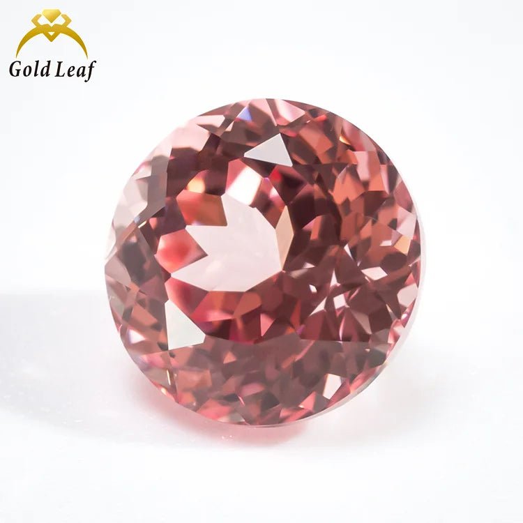 Loose Gemstone Factory Wholesale Round Faceted Brilliant Cut Hydrothermal Corundum Sapphire Stone Lab Created Ruby