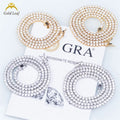 Goldleaf High-End Sterling Silver Custom Tennis Chain VVS Moissanite Pendants Necklace Luxury Jewelry