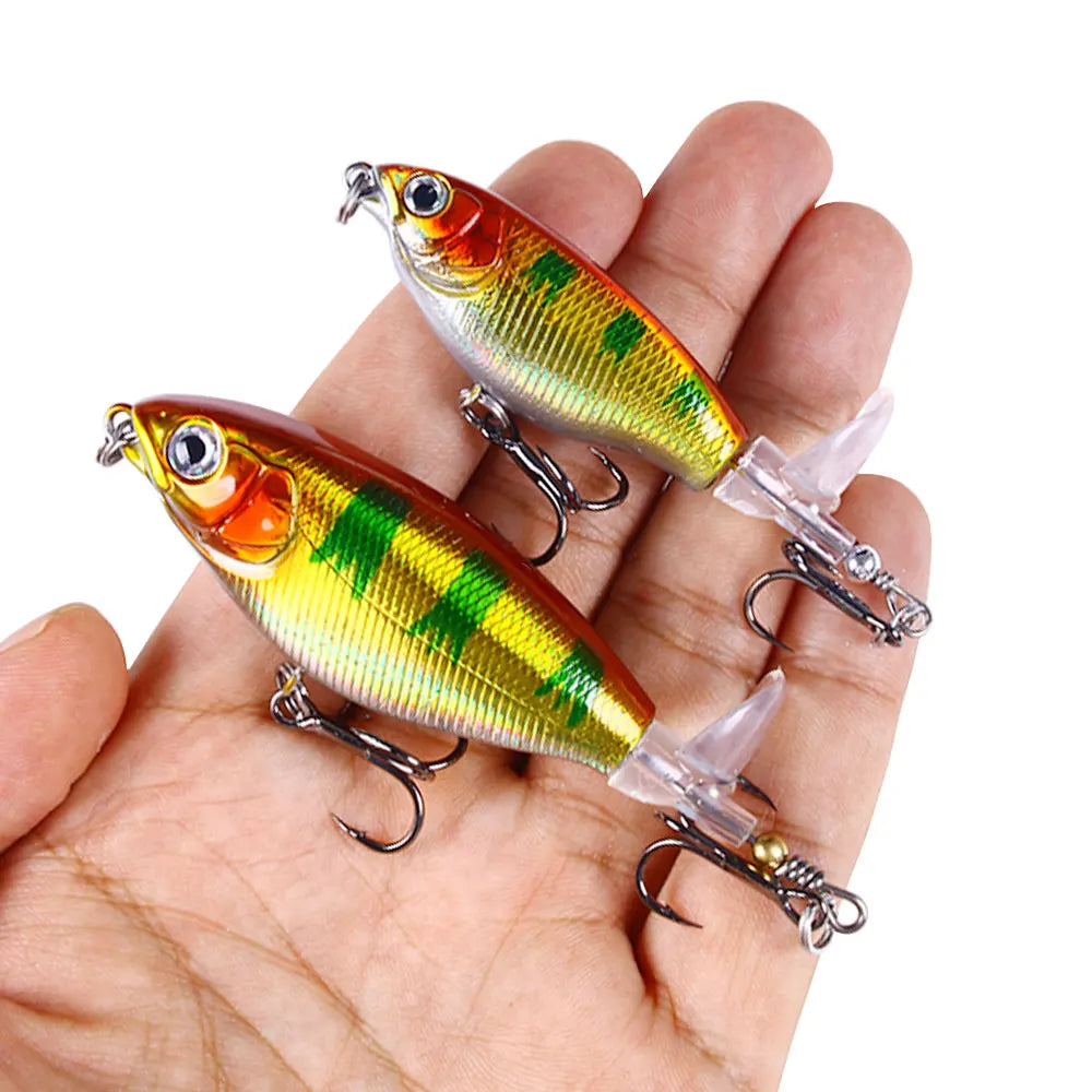 HENGJIA Wholesale Lifelike Custom Pencil Fishing Lure7.5cm-6g-8# Hard Blood Hook Lure Bait for Perch Pesca