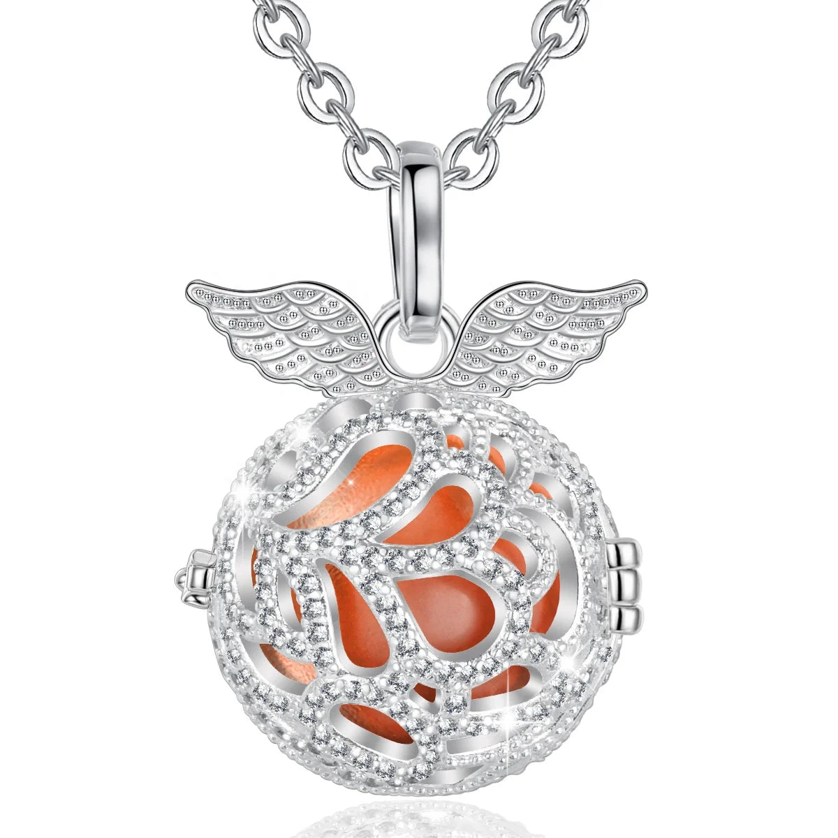 Merryshine Harmony Bola Angel Caller Music Chime Ball Mexico Bell Locket Pendant Necklace