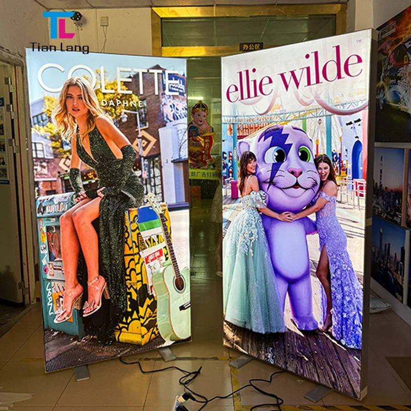 TianLang Aluminum LED Light Box 10s Assembly Fabric Booth for Exhibition for Trade Show Advertising Design