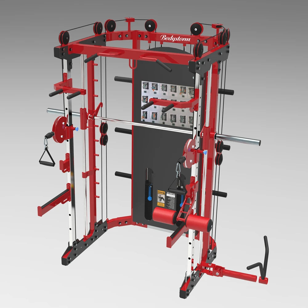 Wholesale Commercial Home Gym Equipment Multi Functional Trainer Power safe Squat Rack Smith Machine