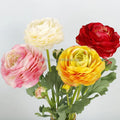 E60 Wedding Party Artificial Flowers Decor Silk Faux Yellow Peony Flower Artificial Peony Flower for Event Decor