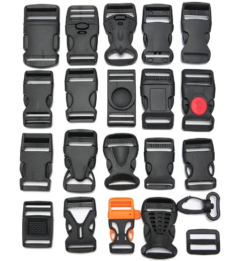 Side Release Buckle Clip Plastic Adjustable Buckles for Webbing Belt