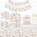 Party Decoration Paper Plate New Design Animal Pattern Themed Tableware Paper Plate Set