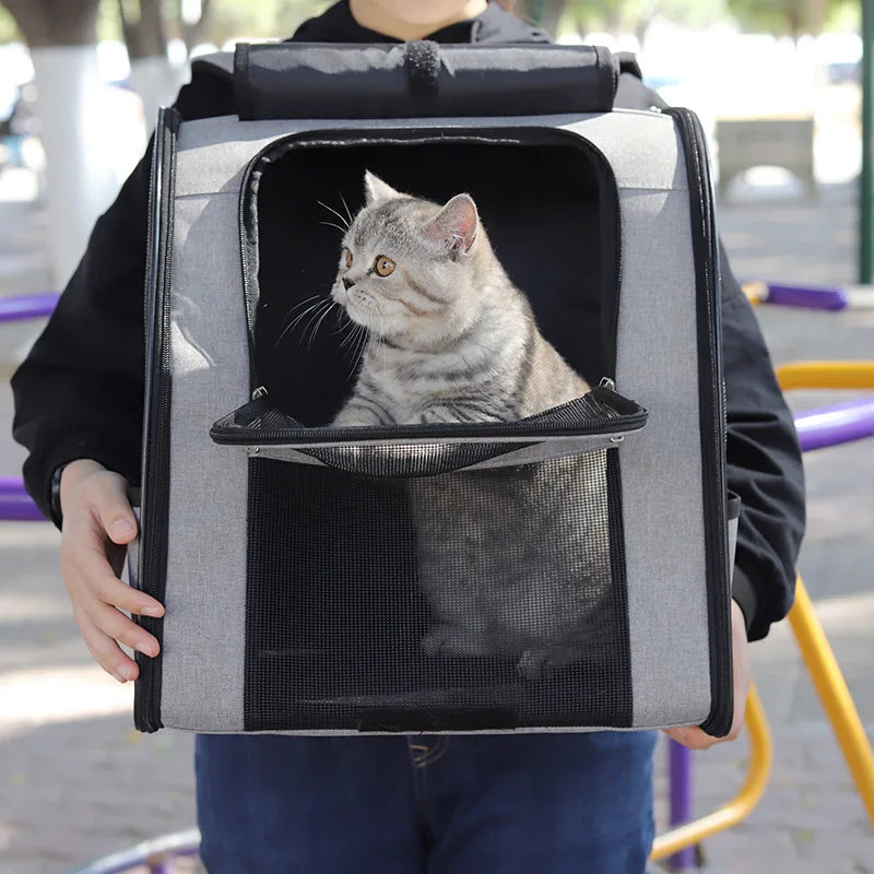 Wholesale Manufacturers Pet Backpack Out Cage Portable Shoulder Breathable Large Capacity Pet Supplies Cat Bag