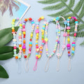 RisingMoon Wholesale Cute Plastic Beads Phone Chain Fashion Colorful Beaded Cell Phone Charm  Strap