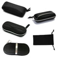 Sunglasses Protector Travel Pack Pouch Glasses Case Black Zipper Box Hard Eyewear Accessories