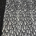 Lilac Purple Beaded Lace Fabric for Wedding