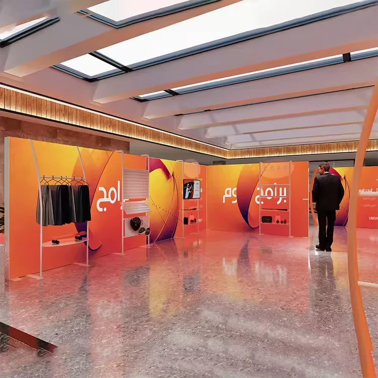 20x20ft Reusable Portable Modular Aluminum Trade Show Booth for Exhibition Stand Fair Display Light Box MegaBDM