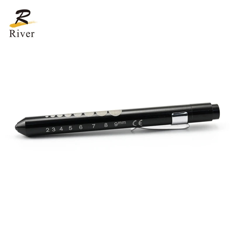 Portable  Metal Test Lens Button Battery Test Pen Single Beam Penlight Torch Blue Light Pen