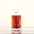 OEM Custom Vintage Glass Bottle Square Perfume Bottle With Wood Cork Lid