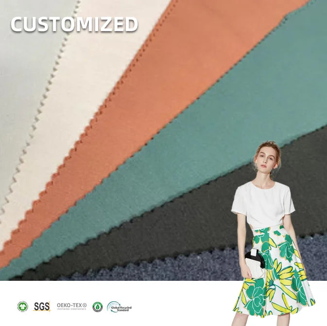 In-stock Hot Selling Item 340GSM Bamboo Organic Cotton Jersey Knit Fabric for Sportswear