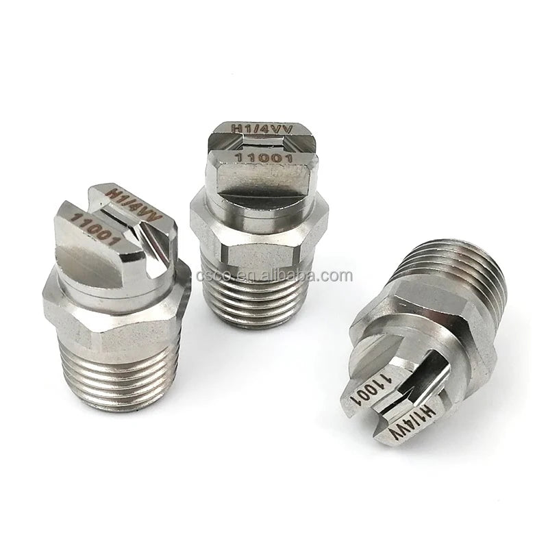 CSCO New CC Flat Fan Spray Nozzle 303 Stainless Steel BSPT Thread High Flow 0.12-1100 L/Min