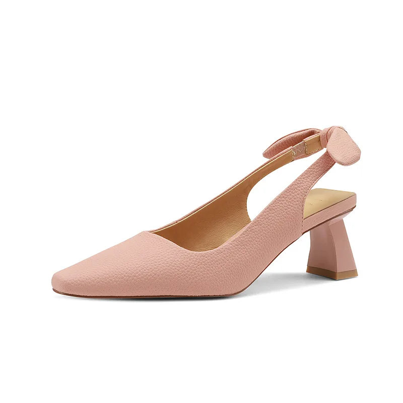Baotou Sandals Thick Heel Shoes Women's Spring and Summer New Women's Matching Skirt High Heels Dropshipping