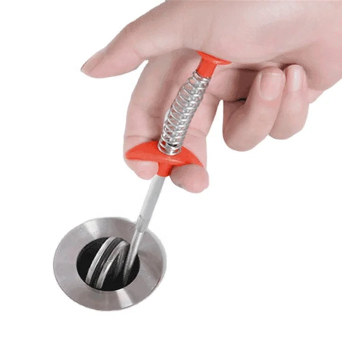 60cm Kitchen Bendable Sink Tub Claw Pick up Toilet Hair Filter Pipe Clean Hook Dredging Tools