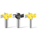 8mm 12mm 1/2 Inch Shank Carbide 4 Tooth T Type Slot Router Bits Woodworking Milling Cutter for Wood CNC Machining Tools