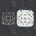 Square Cement Brick Mold Garden Path Wall Making Brick 3D Carving Concrete Plastic Paving Mold