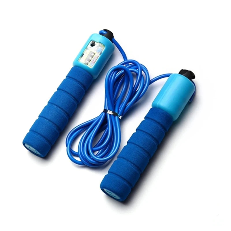 Professional Workout Fast Speed Counting Skipping Rope Sponge Jump Rope With Electronic Counter