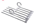 Steel Telescopic Folding Multi-functional Multi-layer Pants Rack Pants Hanger Household Magic Pants Clip Wardrobe Storage Artifa