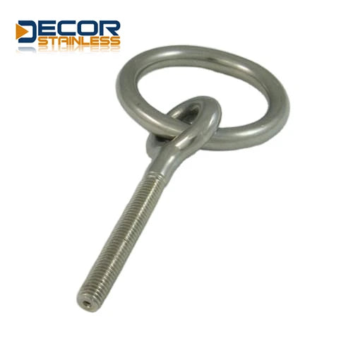 High Polished Marine Hardware Stainless Steel Heavy Duty Eye Bolt with Ring Stainless Steel Material