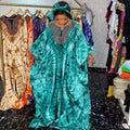 Oem Rhinestone Ramadan Abaya Dubai Kaftan Muslim African Evening Dress Print Kimono Caftan Islam Clothing Loose African Robe