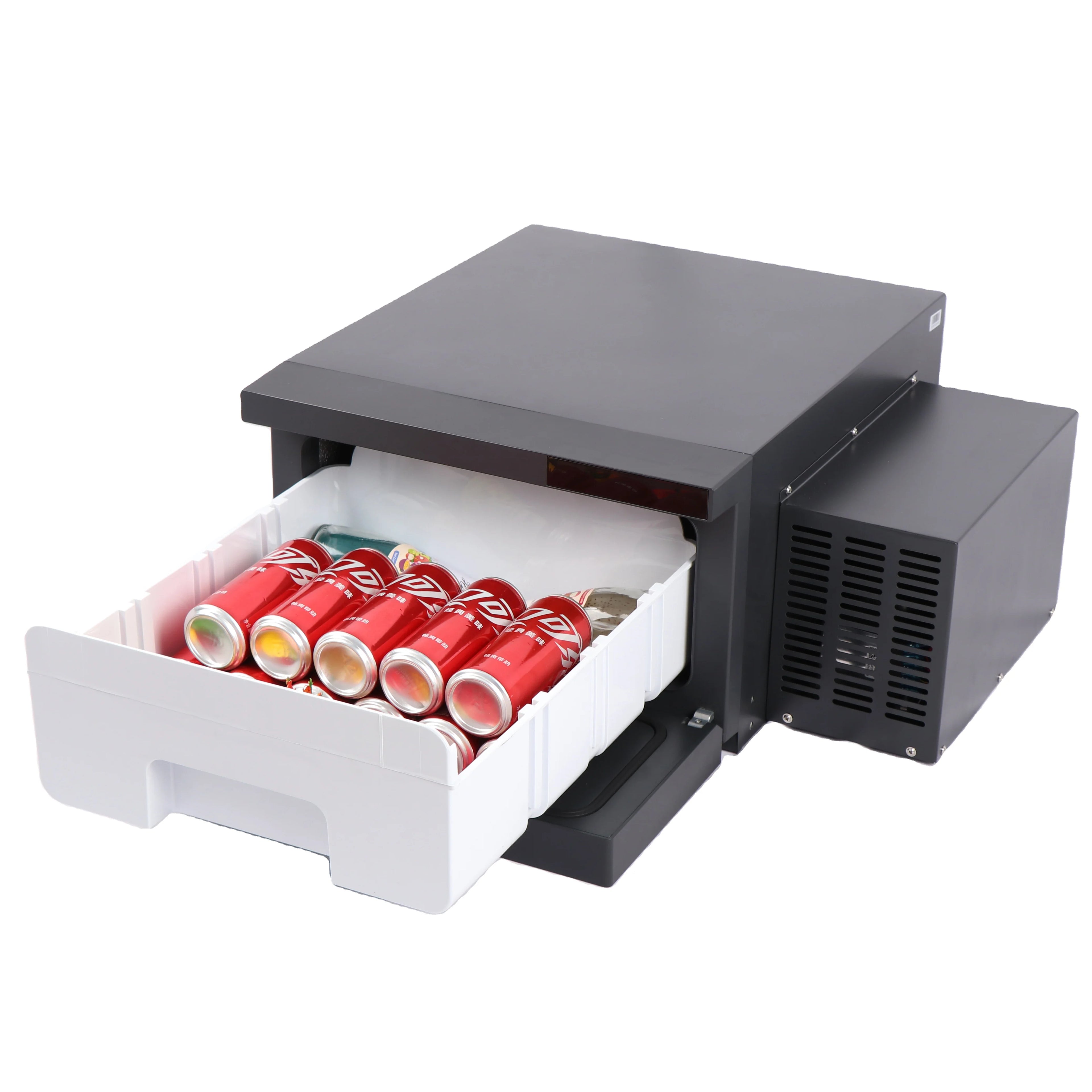 Colku DC28DRG 12V Dc Compressor Freezer 28L Built in Mini Fridge Cabinet Camping Drawer Fridge for Car