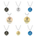Stainless Steel Custom 13th 16th 18th 30th 40th 50th 60th Birthday Necklace Personalized Birthday Anniversary Date Necklaces